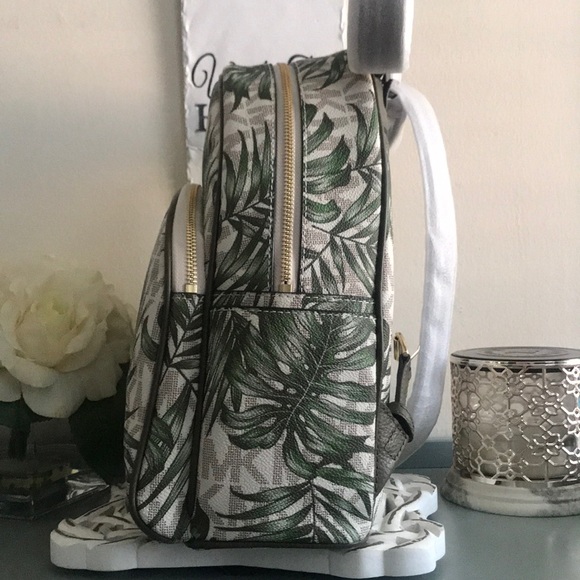 ❌SOLD❌ PALM PRINT PVC ABBEY MEDIUM BACKPACK - Picture 6 of 8